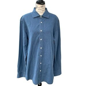 Proper‎ Cloth Italian Denim, 100% Cotton, Button Down, EUC